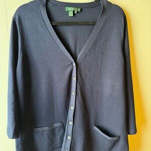 Ralph Lauren Navy Blue Cardigan